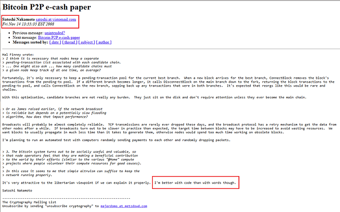 Email Satoshi frase 26 07 26