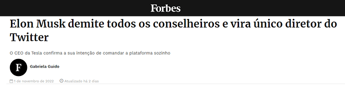 Forbes Twitter demiss